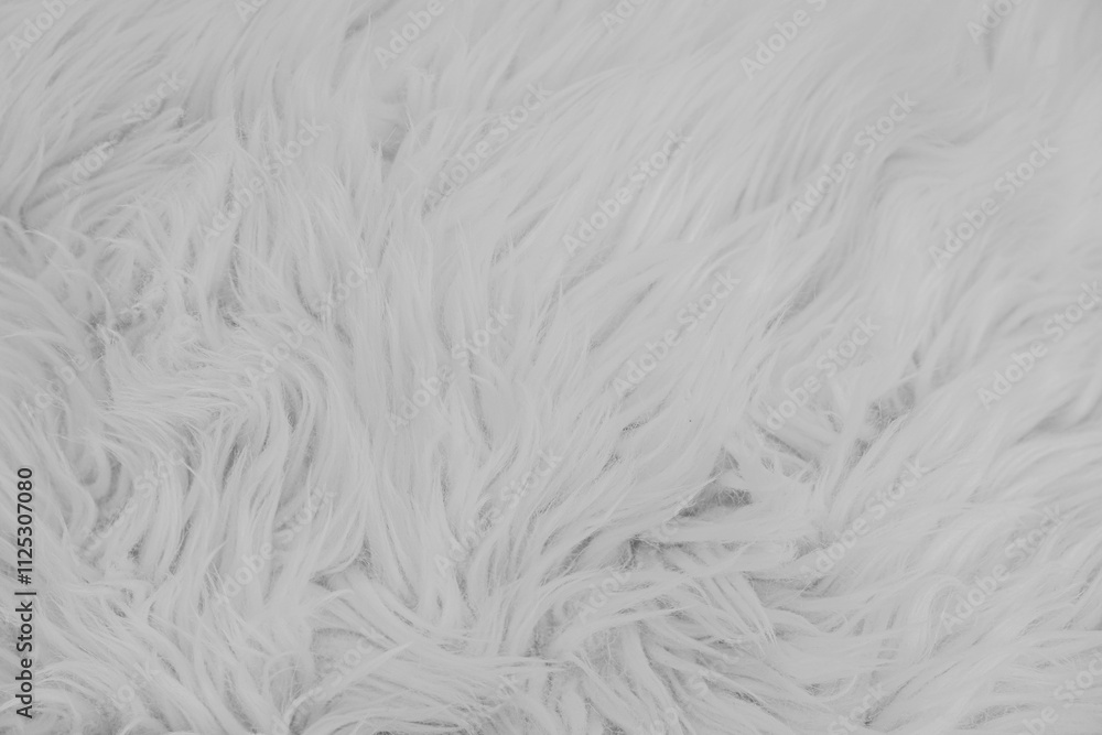 Cozy winter texture featuring fluffy white faux fur background for holiday decor Cozy winter texture featuring fluffy white faux fur background for holiday decor