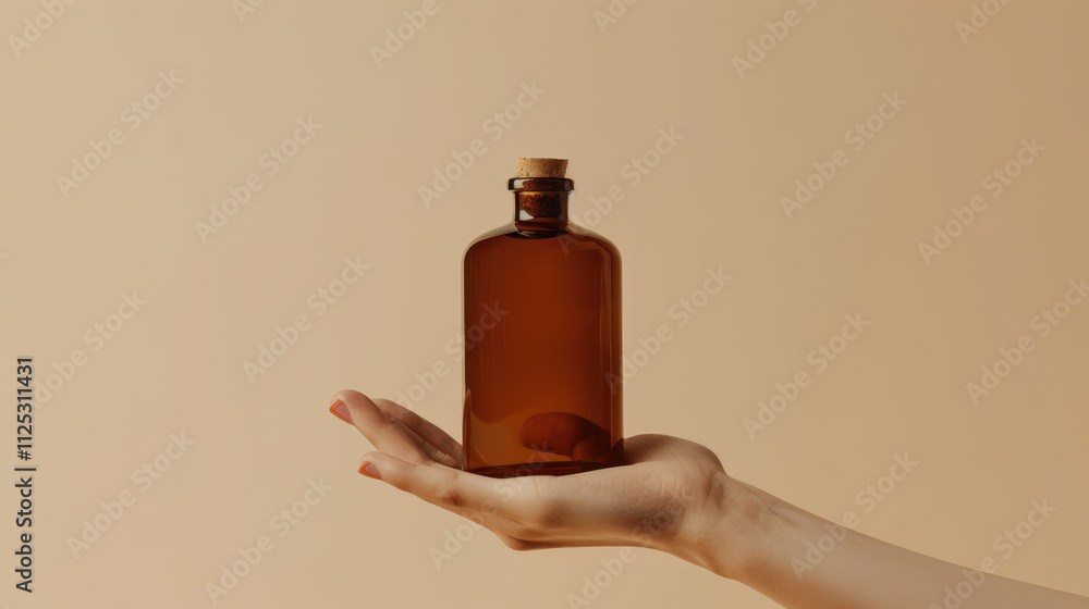 hand holding a bottle of soap, empty soap bottle for mockup hand holding a bottle of soap, empty soap bottle for mockup