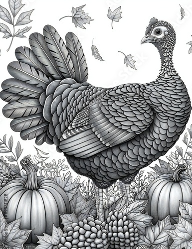 Wallpaper Mural Thanksgiving Coloring Page for Kids Torontodigital.ca