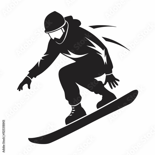 snowboarder on snowboard