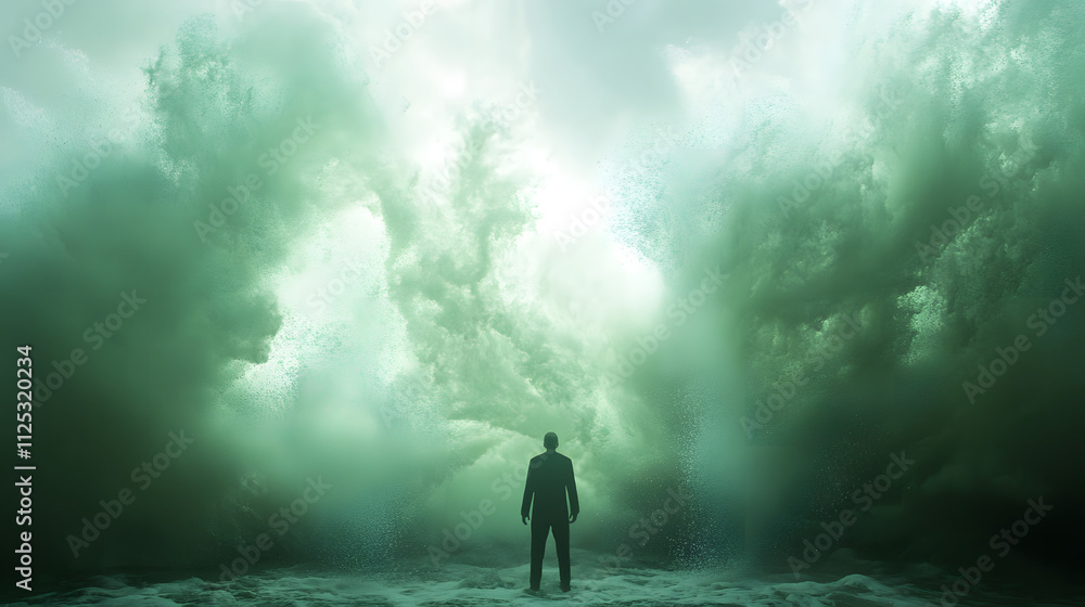 men challenge the wind 