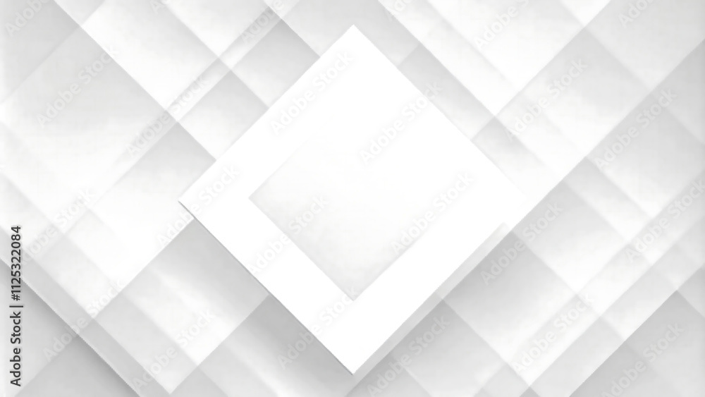 Abstract White Square Shape with Futuristic Concept Background Clean, Minimalist Design for Modern Digital Projects, UIUX Design, and Graphic Art