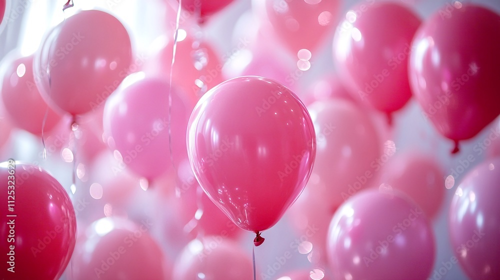 Festive sweet pink balloons background banner celebration theme
Festive sweet pink balloons background banner celebration theme