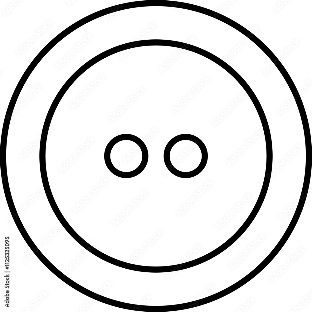 Sewing Buttons black line sketch icon. Decorative buttons for fasteners dresses garments Jeans Clothing and Accessories vector isolated on transparent background. Sewing Buttons black line sketch icon. Decorative buttons for fasteners dresses garments Jeans Clothing and Accessories vector isolated on transparent background.