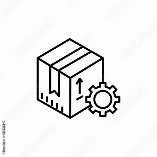 delivery configuration icon sign vector