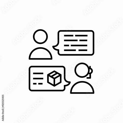 delivery service support center icon sign vector