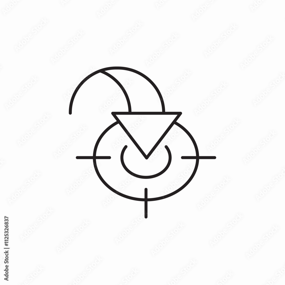 targeting marketing icon sign vector targeting marketing icon sign vector