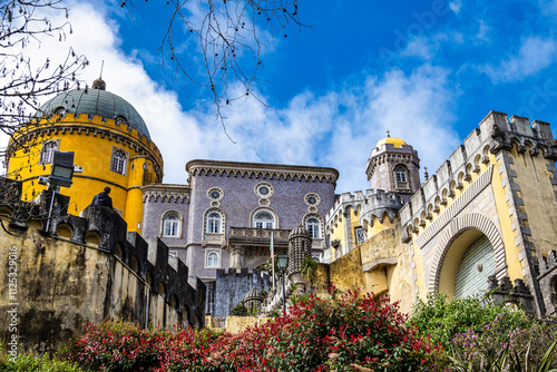 The National Palace of Pena, a UNESCO World Heritage Site at Sintra, Portugal.