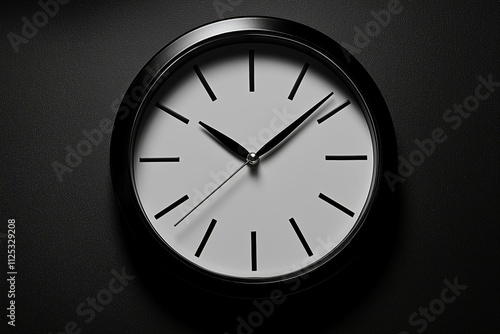 Wallpaper Mural Timeless Minimalism, Wall clock Torontodigital.ca