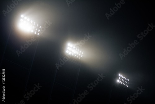 stadium lights at night