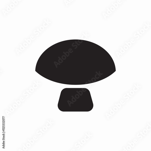 mushroom food icon sign vector