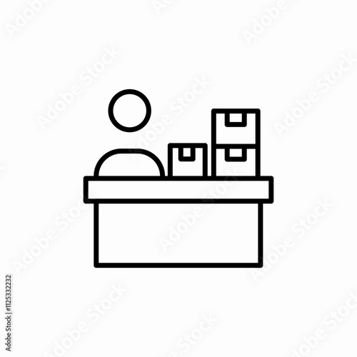 pick up point icon sign vector