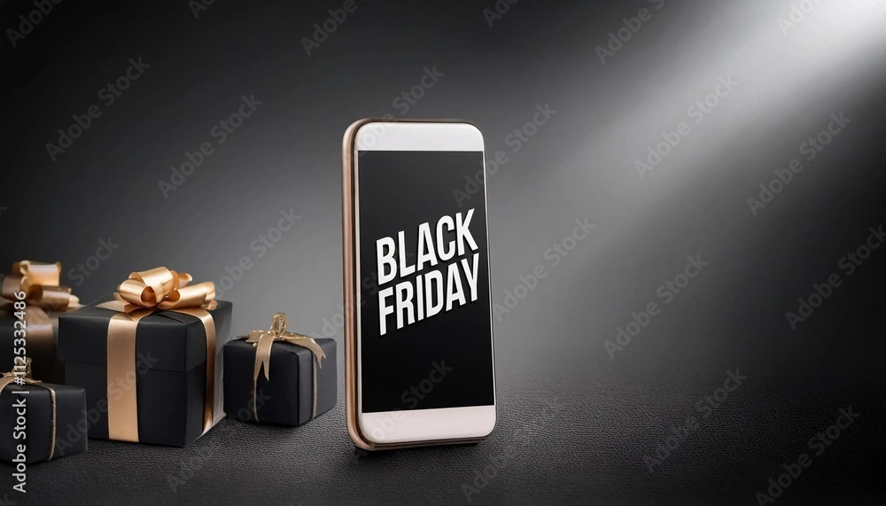 Realistic 3d black friday background Realistic 3d black friday background