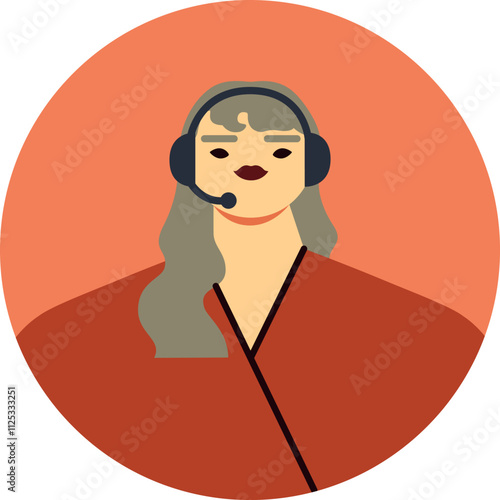 Friendly female call center agent providing exceptional support and answering customer inquiries while wearing a headset in a modern communication center filled with technology