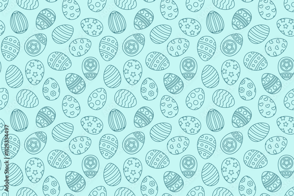 Blue outline Easter eggs on seamless pattern. Line art style. Vector background. Isolated vector illustration eps 10
Blue outline Easter eggs on seamless pattern. Line art style. Vector background. Isolated vector illustration eps 10