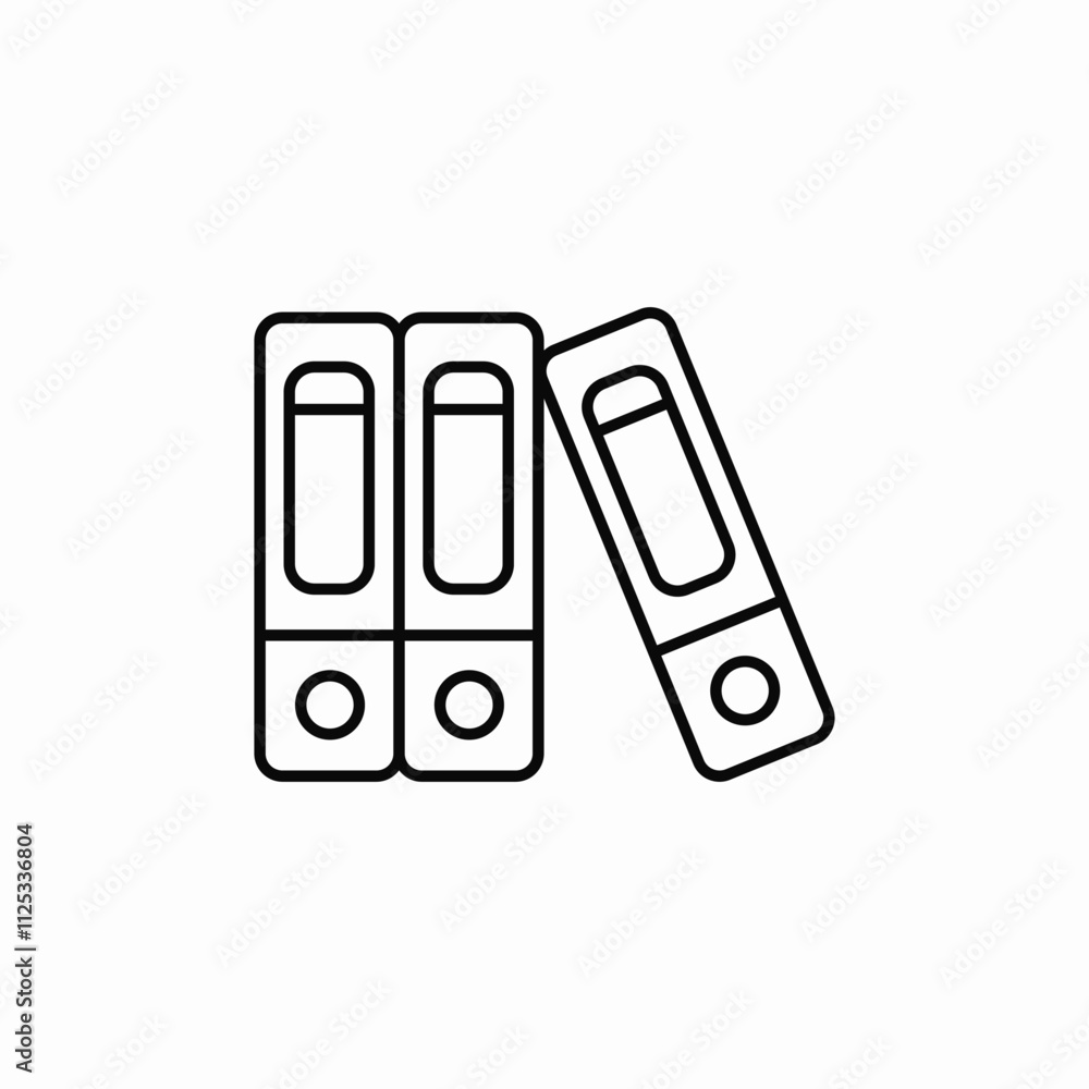 folders shelf icon sign vector folders shelf icon sign vector