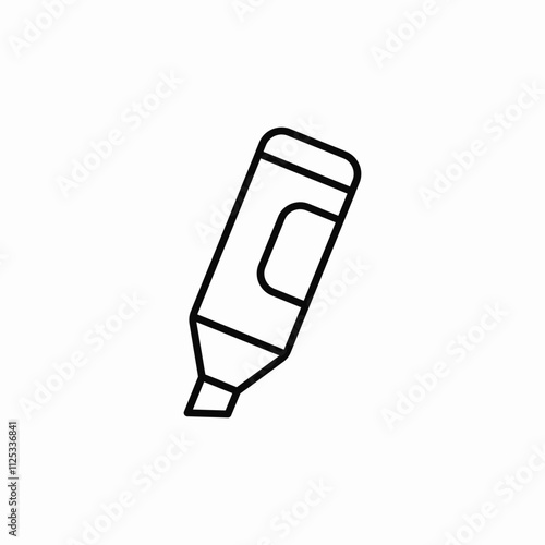 highlighter marker icon sign vector