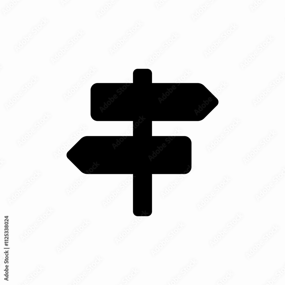 Obraz premium wayfinder navigation way icon sign vector