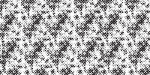 Dotted gradient halftone background. Horizontal seamless dotted pattern in pop art style. Abstract modern stylish texture.