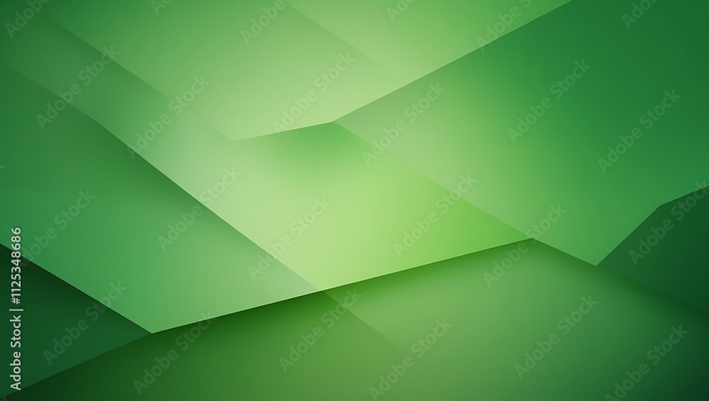 Obraz premium Abstract green gradient background. Generative Ai.