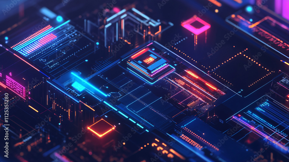 Fototapeta premium Leveraging IoT and smart factory systems to enhance overall equipment effectiveness (OEE) and streamline operations