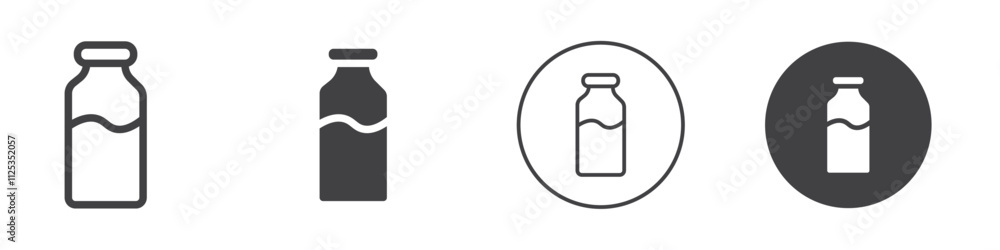 Bottle icon Simple outline vector logo Bottle icon Simple outline vector logo