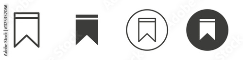 Bookmark icon Simple outline vector logo