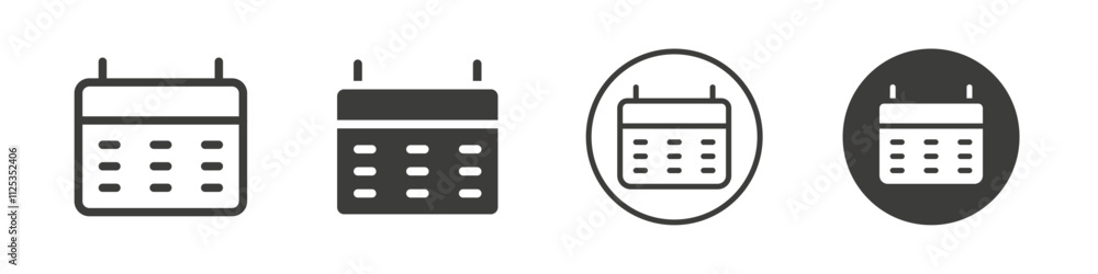 Calendar icon Simple outline vector logo Calendar icon Simple outline vector logo
