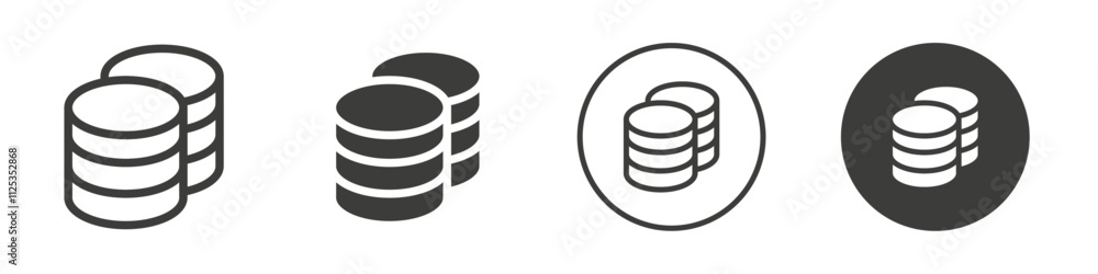 Database icon Simple outline vector logo Database icon Simple outline vector logo