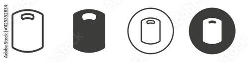 Cutting board icon Simple outline vector logo