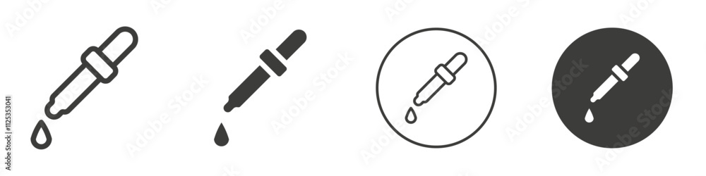 Dropper icon Simple outline vector logo Dropper icon Simple outline vector logo