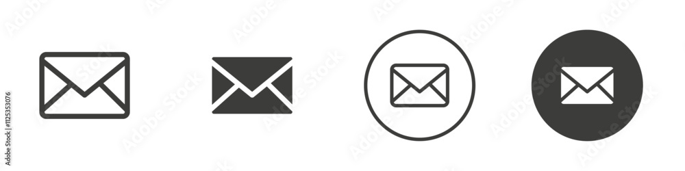 Envelope icon Simple outline vector logo Envelope icon Simple outline vector logo