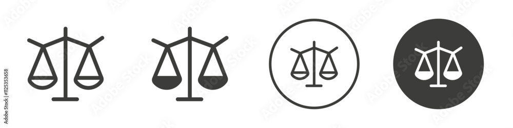 Law scale icon Simple outline vector logo Law scale icon Simple outline vector logo