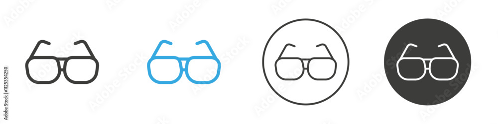 Optic glasses icon Simple outline vector logo Optic glasses icon Simple outline vector logo