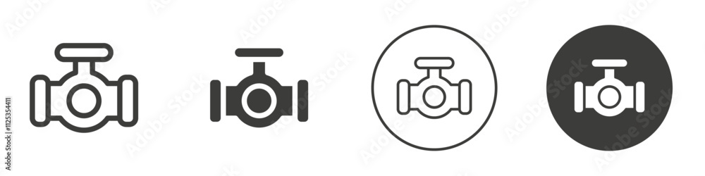 Pipe icon Simple outline vector logo Pipe icon Simple outline vector logo