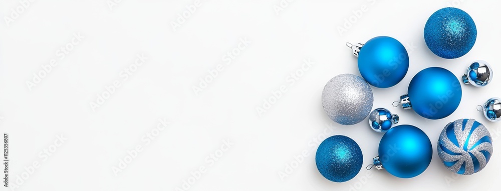 Shiny background featuring blue Christmas balls with ornaments. Shiny background featuring blue Christmas balls with ornaments.