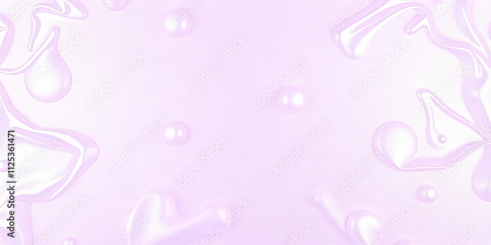 Delicate Light Purple Liquid Abstract Background with Bubbles Delicate Light Purple Liquid Abstract Background with Bubbles