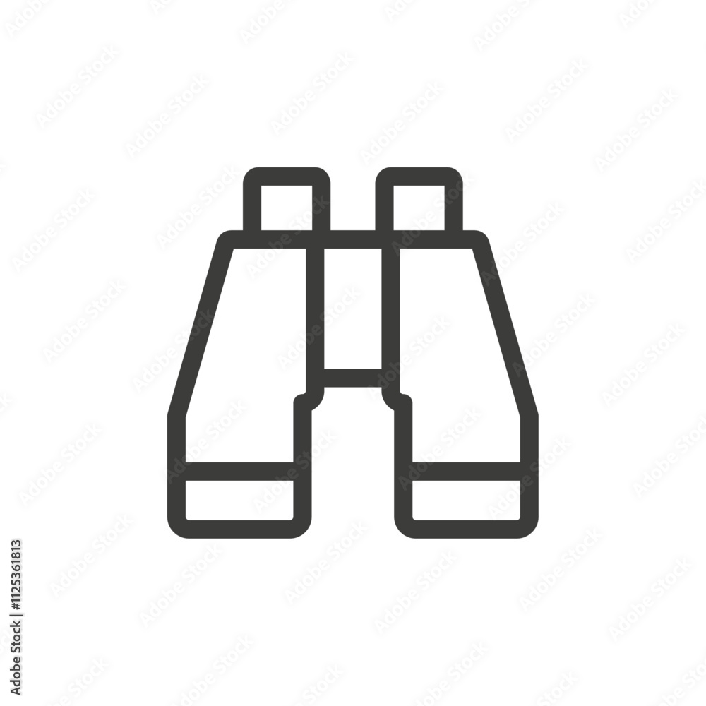 Binoculars icon Simple outline vector logo Binoculars icon Simple outline vector logo