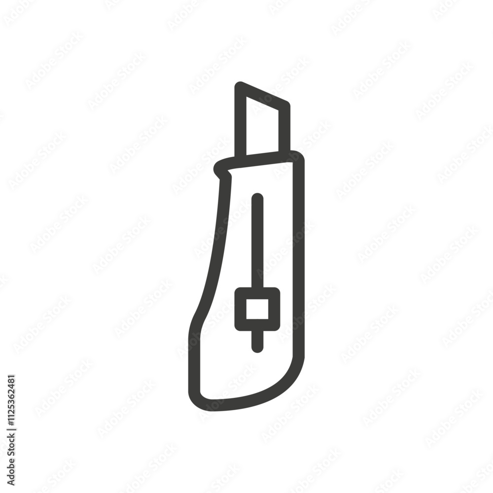 Cutter icon Simple outline vector logo Cutter icon Simple outline vector logo