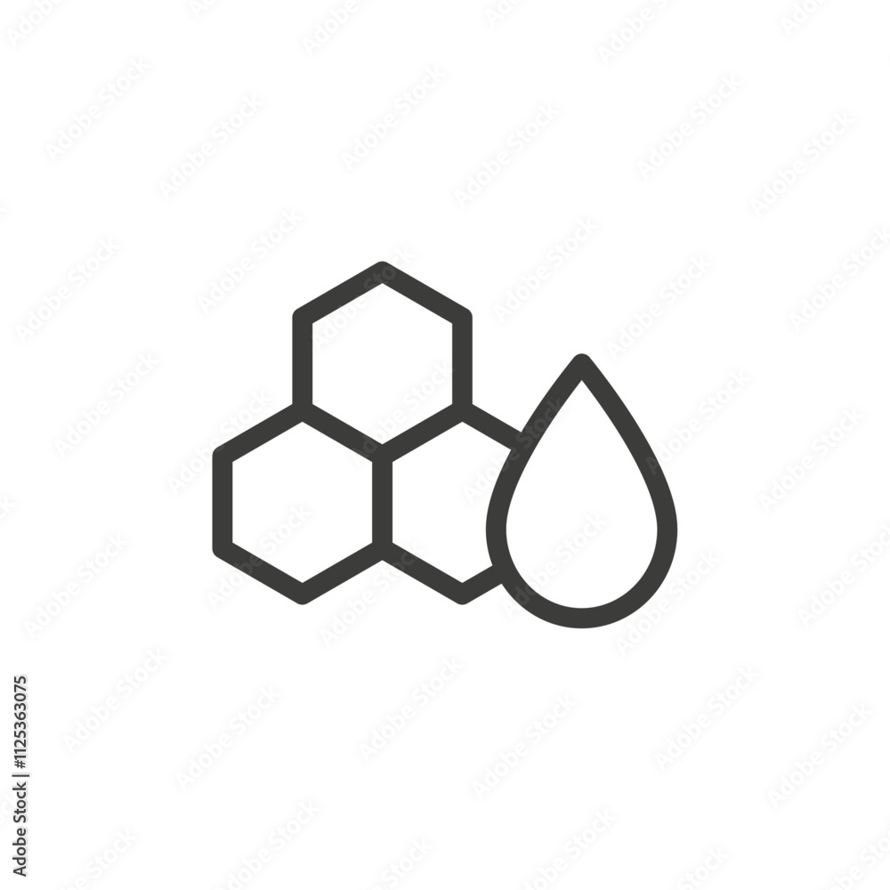 Honey icon Simple outline vector logo Honey icon Simple outline vector logo