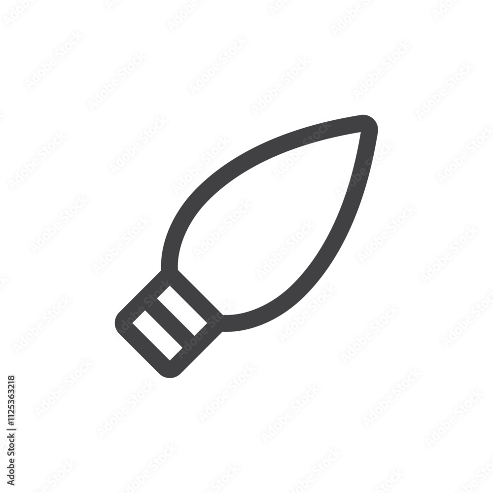 Light bulb icon Simple outline vector logo Light bulb icon Simple outline vector logo