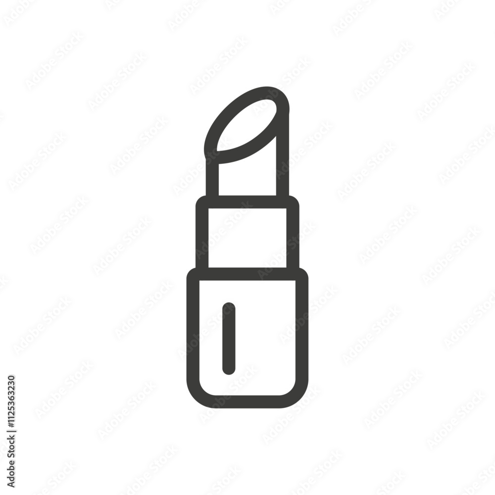 Lipstick icon Simple outline vector logo Lipstick icon Simple outline vector logo
