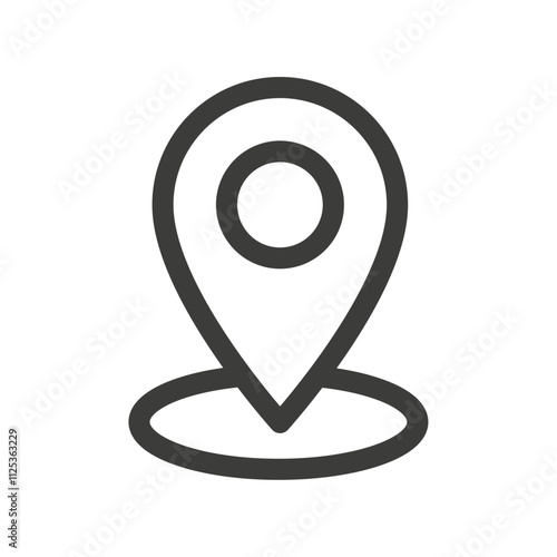 Free Download Location icon Simple outline vector logo - GFXLoad