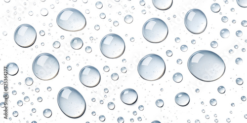 water drops background isolated on white background 
