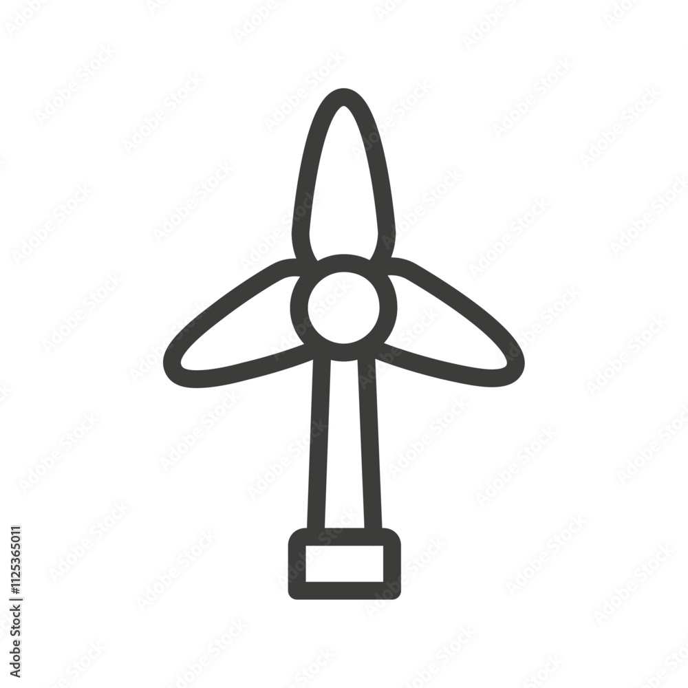 Windmill icon Simple outline vector logo Windmill icon Simple outline vector logo