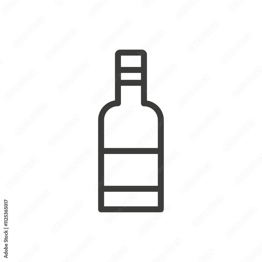 Wine bottle icon Simple outline vector logo Wine bottle icon Simple outline vector logo