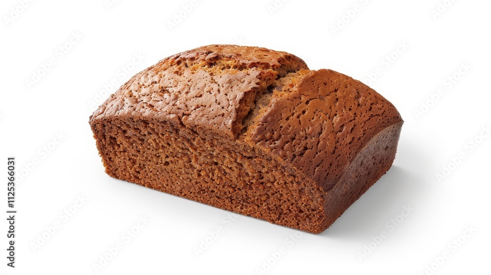 A freshly baked loaf of gingerbread, showcasing a golden-brown crust and soft interior. A freshly baked loaf of gingerbread, showcasing a golden-brown crust and soft interior.