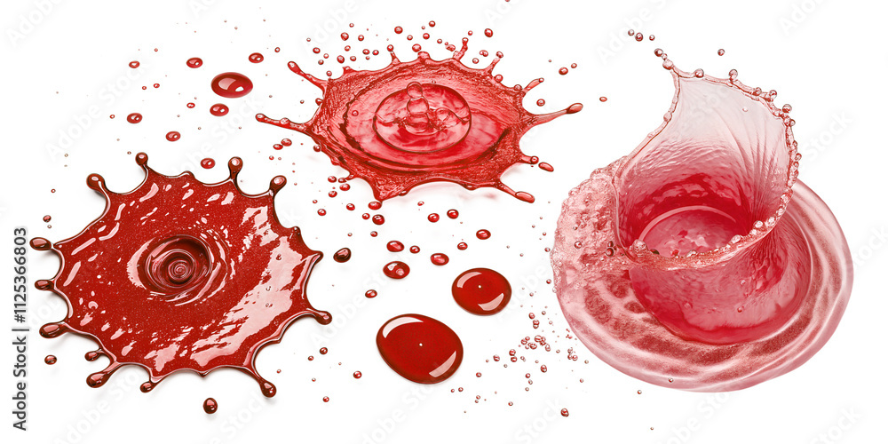 red blood drop isolated on white background red blood drop isolated on white background