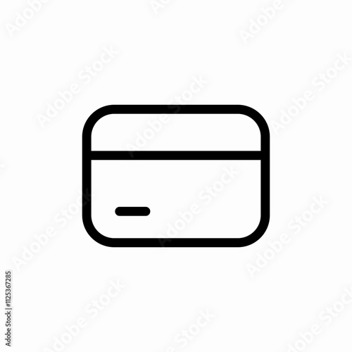 bank card icon sign vector