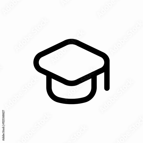 student hat icon sign vector